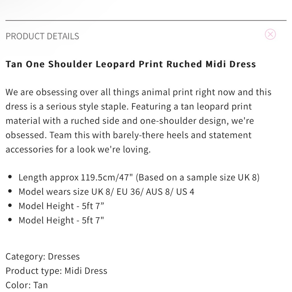 Super sexy chic leopard print asymmetrical dress 🐆 - Picture 12 of 12